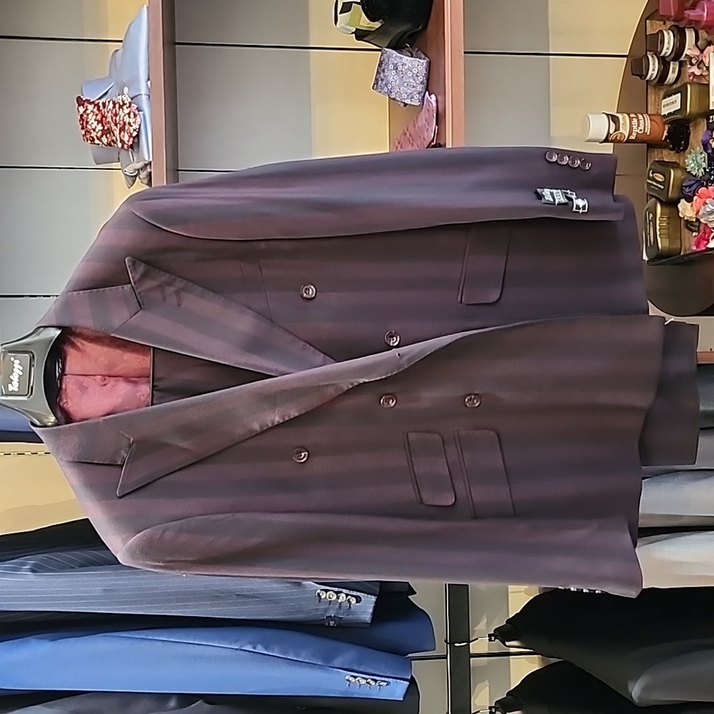 Final Closeout: Talazzi Double-Breasted Suit - Only One Left!